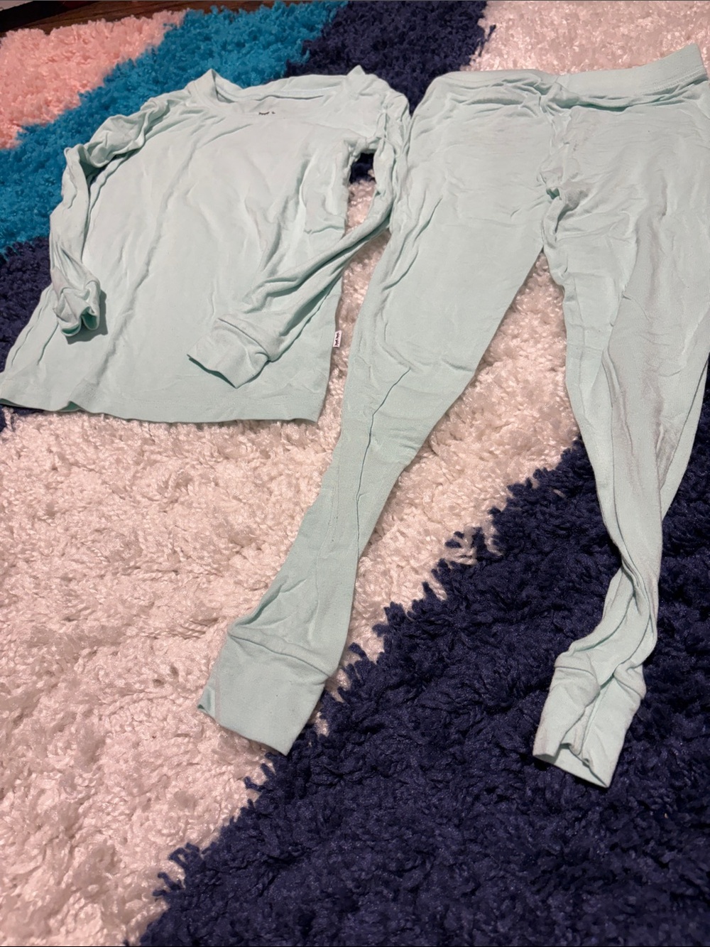 Little Sleepies Light Mint Pajama Top & Bottom Set